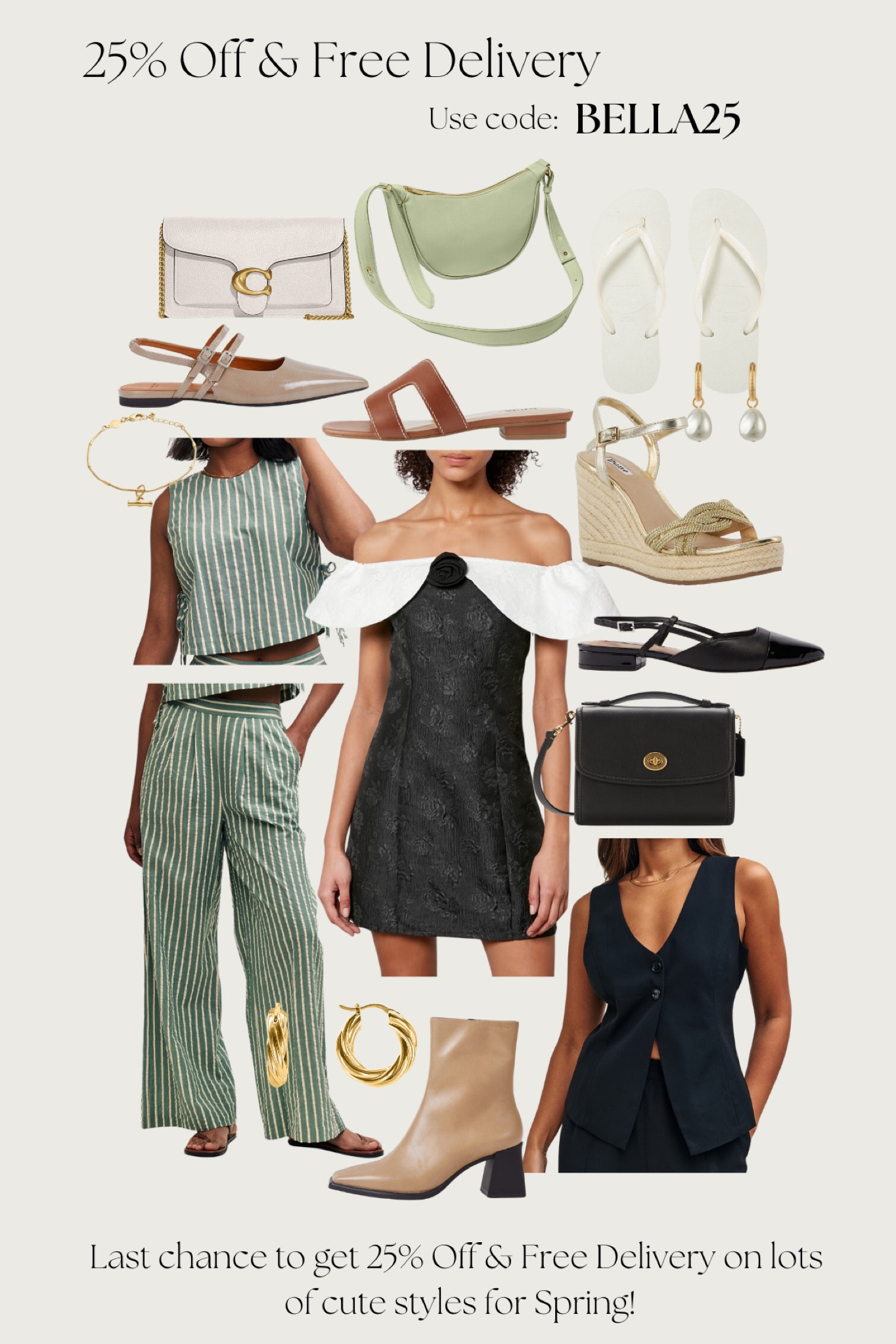 Last chance for 25% Off & Free Delivery on #TheHut

Use code: BELLA25

So many designers including Dune, CK, Coach, Ralph Lauren, Nobody’s Child, Katie Loxton & lots more!

#spring #summer #coord #waistcoat #sandals #coach

#LTKsalealert #LTKwedding #LTKSeasonal