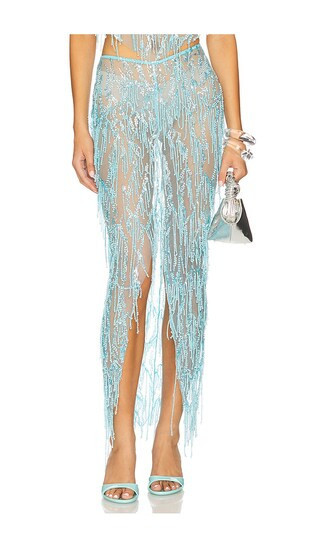 Sketch-Y Hiba Skirt in Baby Blue. - size S | Revolve Clothing (Global)