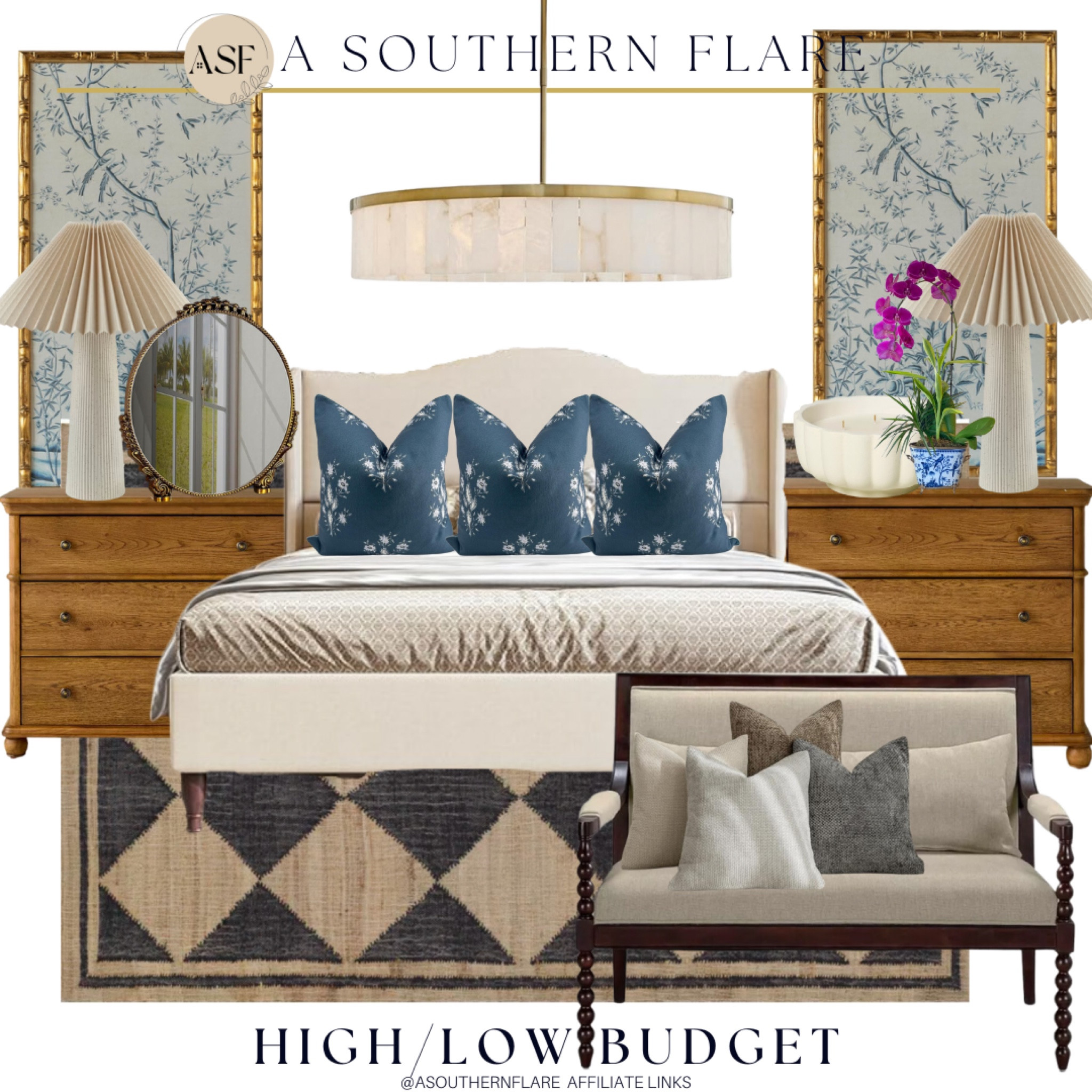 High low budget home decor inspiration, bedroom inspo, bench, bedside tables, dressers, bedroom decor, amazon 

#LTKHome