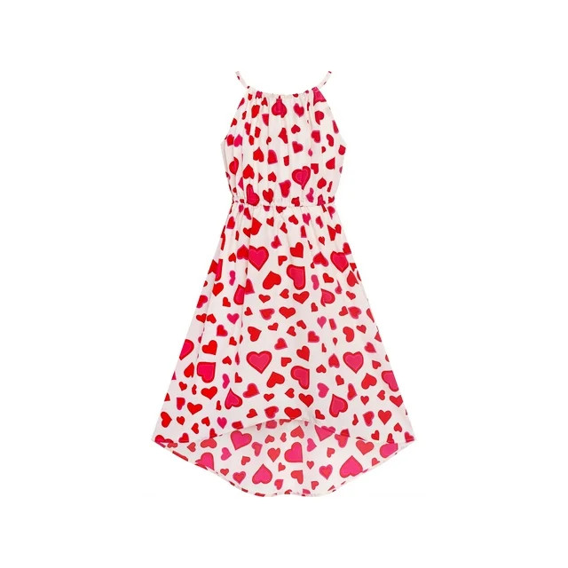 Girls Dress Red Heart Love Sleeveless Valentine's Day Slip Dress 8 Years | Walmart (US)