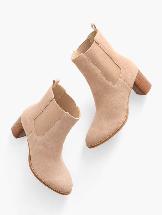 Isra Chelsea Suede Ankle Boots | Talbots