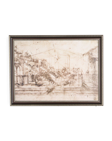 18x24 Study Of Background Of The Adoration Canvas Wall Art With Frame | TJ Maxx