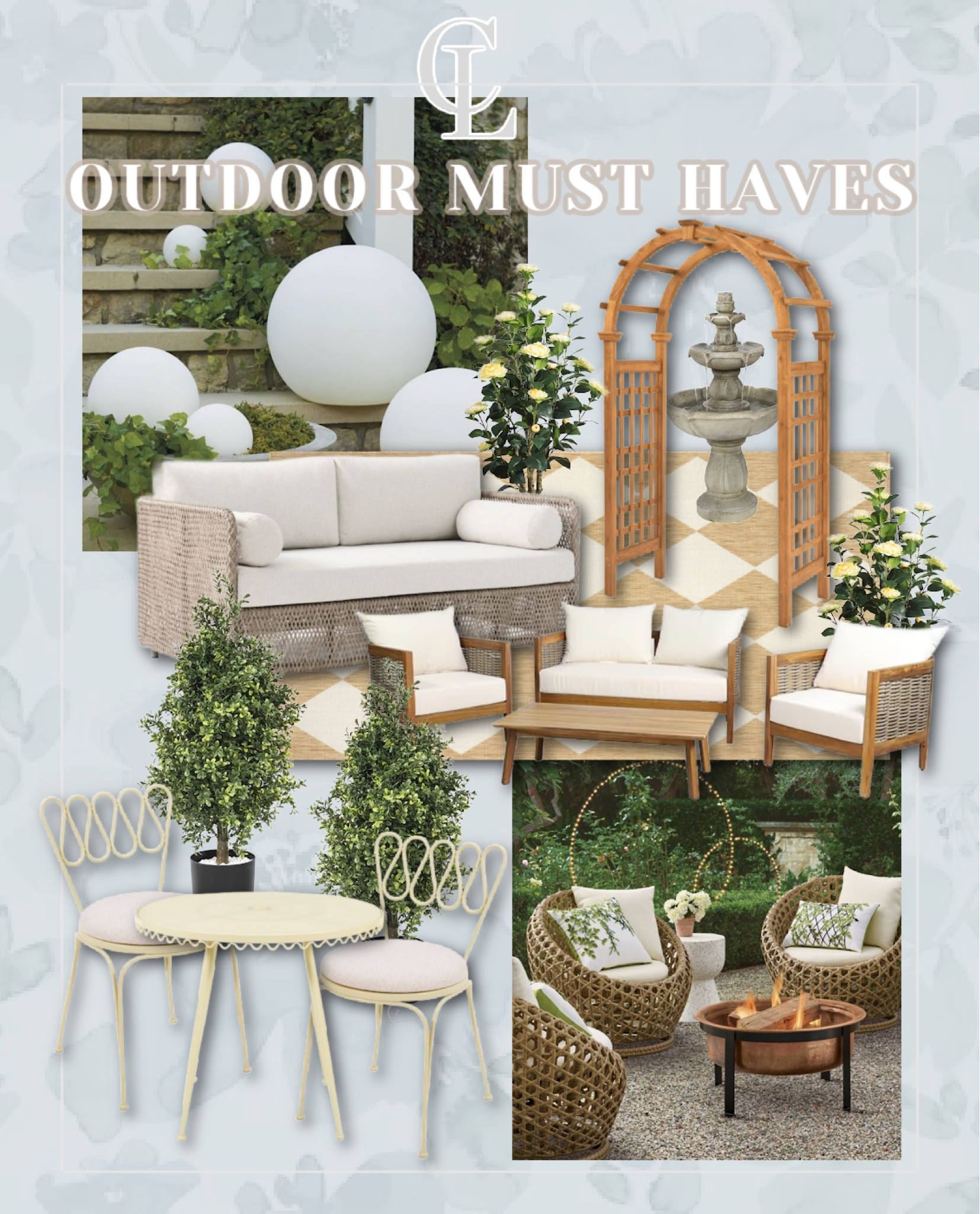 Outdoor furniture and decor must have for your backyard patio area this spring and summer.

Outdoor decor, backyard, furniture, patio furniture, outdoor plants, planter, pergola, gazebo, chairs, outdoor dining 

#LTKSeasonal #LTKU #LTKHome