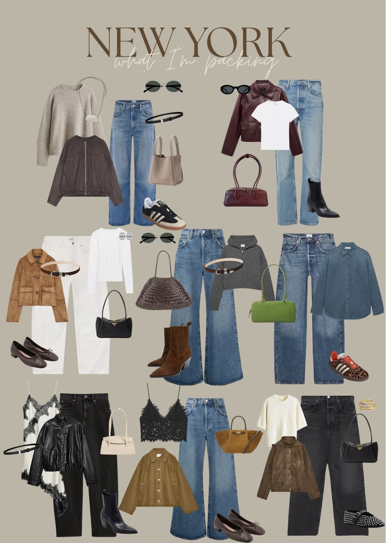 What I’m packing for New York — fall edition 🍂 🤎 Zara jagkets all xs, jeans size 24, linked a few similar options 

Fall 
Fall outfit ideas 
Fall outfit inspo 
Mom style 
Street style 
New York outfits 
Elevated casual outfits 
City fashion 
Zara 
H&M 
Nordstrom 
Amazon fashion 
Amazon finds 
Amazon sale 
Amazon 
OOTD 
Jeans 
Jackets 

#LTKStyleTip #LTKSeasonal #LTKOver40