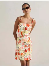 Sasha Petite Printed Mini Dress | Forever New (UK & IE)