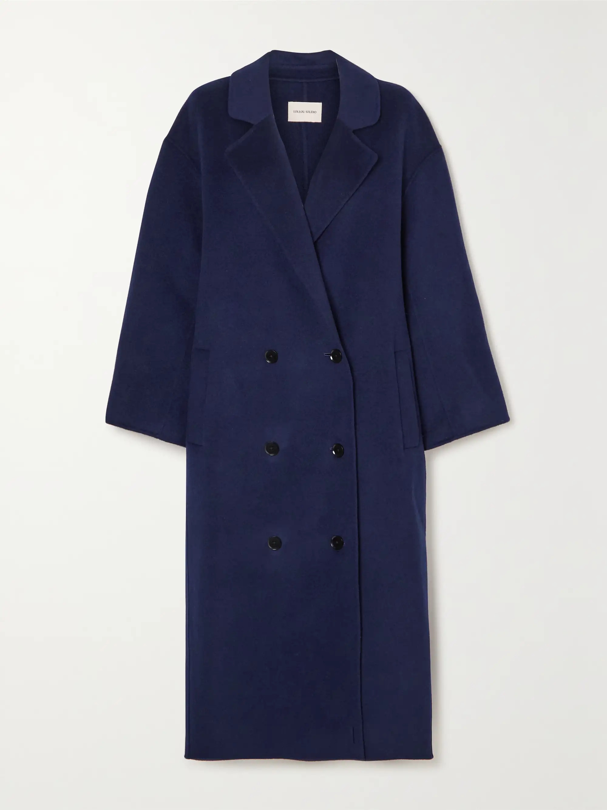 + NET SUSTIN Borneo double-breasted wool and cashmere-blend coat | NET-A-PORTER (US)