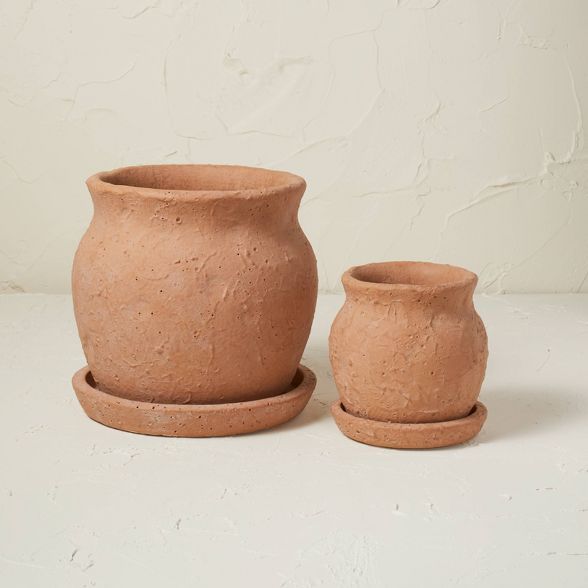 9" Terracotta Planter Brown Clay - Opalhouse™ designed with Jungalow™ | Target