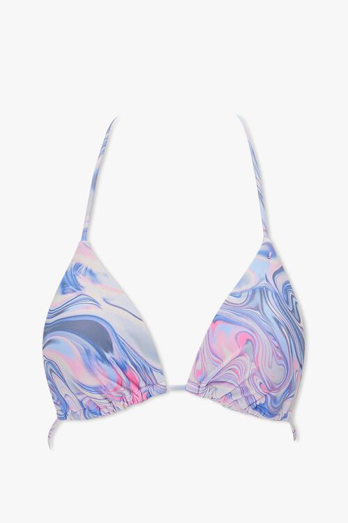 Marble Print Triangle Bikini Top | Forever 21 | Forever 21 (US)