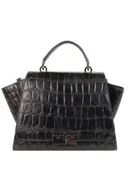 Graphite Crocodile Eartha Handbag | Rent The Runway