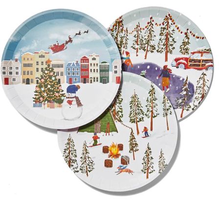 Cute winter and Christmas holiday plates for parties!

#christmasdecor  #entertaining

#LTKsalealert #LTKHoliday #LTKCyberWeek