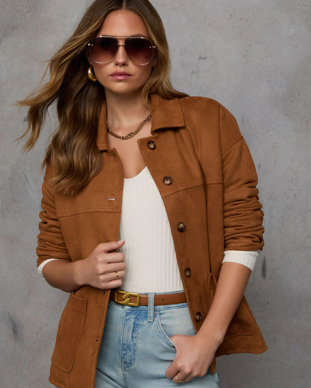 Inviting Feels Suede Shacket | VICI
