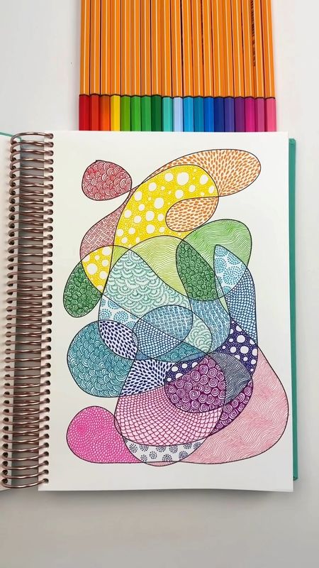 Markers for zentangle doodle 