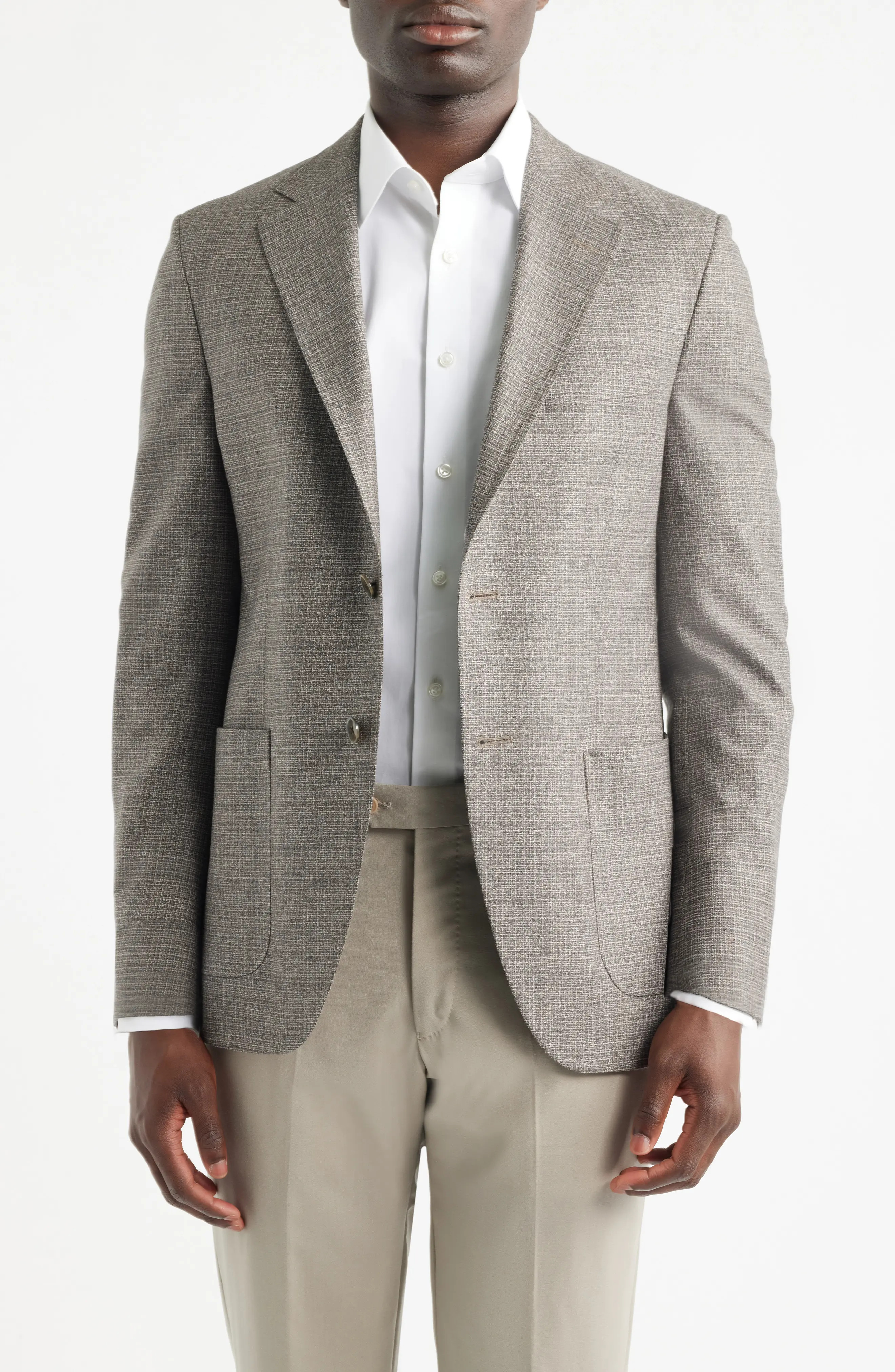 Hyperlight Soft Brown Wool & Silk Blend Sport Coat (Men) | Nordstrom | Nordstrom