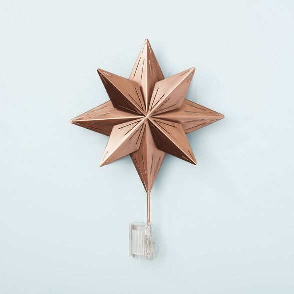 Dimensional Metal Star Tree Topper Antique Copper - Hearth & Hand™ with Magnolia | Target