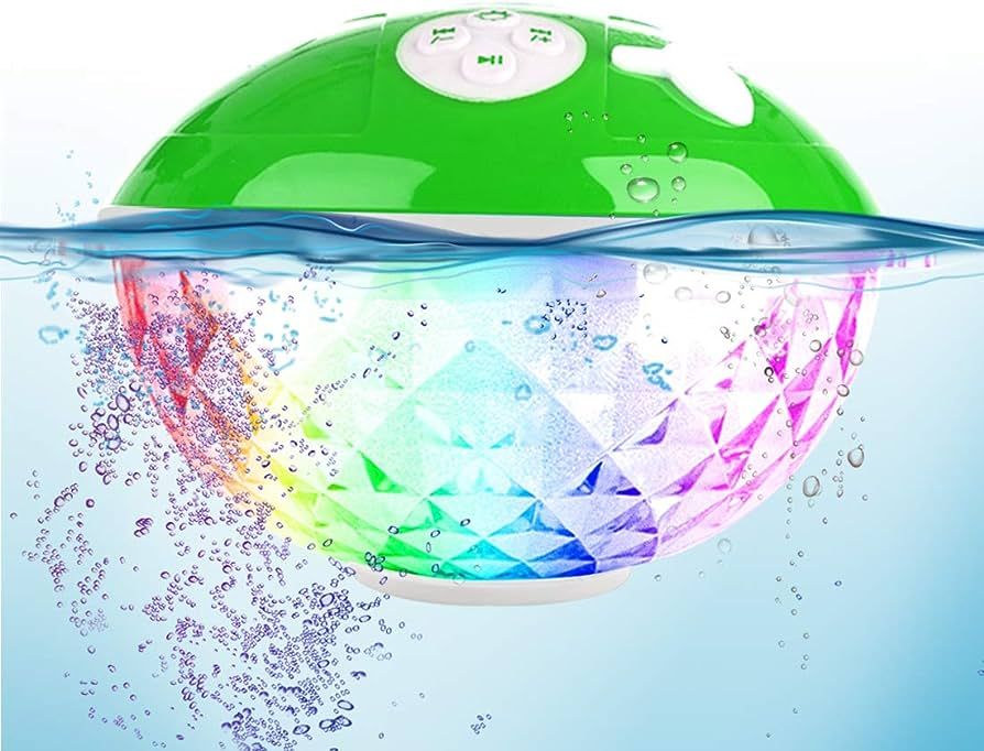 Bluetooth Speakers with Colorful Lights, Portable Speaker IPX7 Waterproof Floatable, Built-in Mic... | Amazon (US)