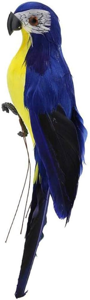 LWINGFLYER Artificial Parrot Life Size Artificial Simulation Foam Feather Parrot Macaw Bird for C... | Amazon (US)