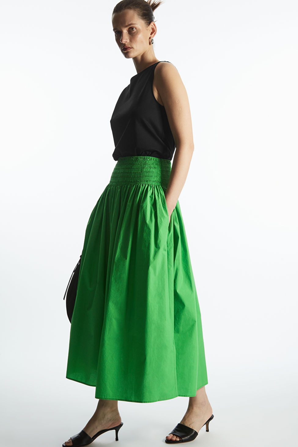 SMOCKED MIDI SKIRT | COS (EU)