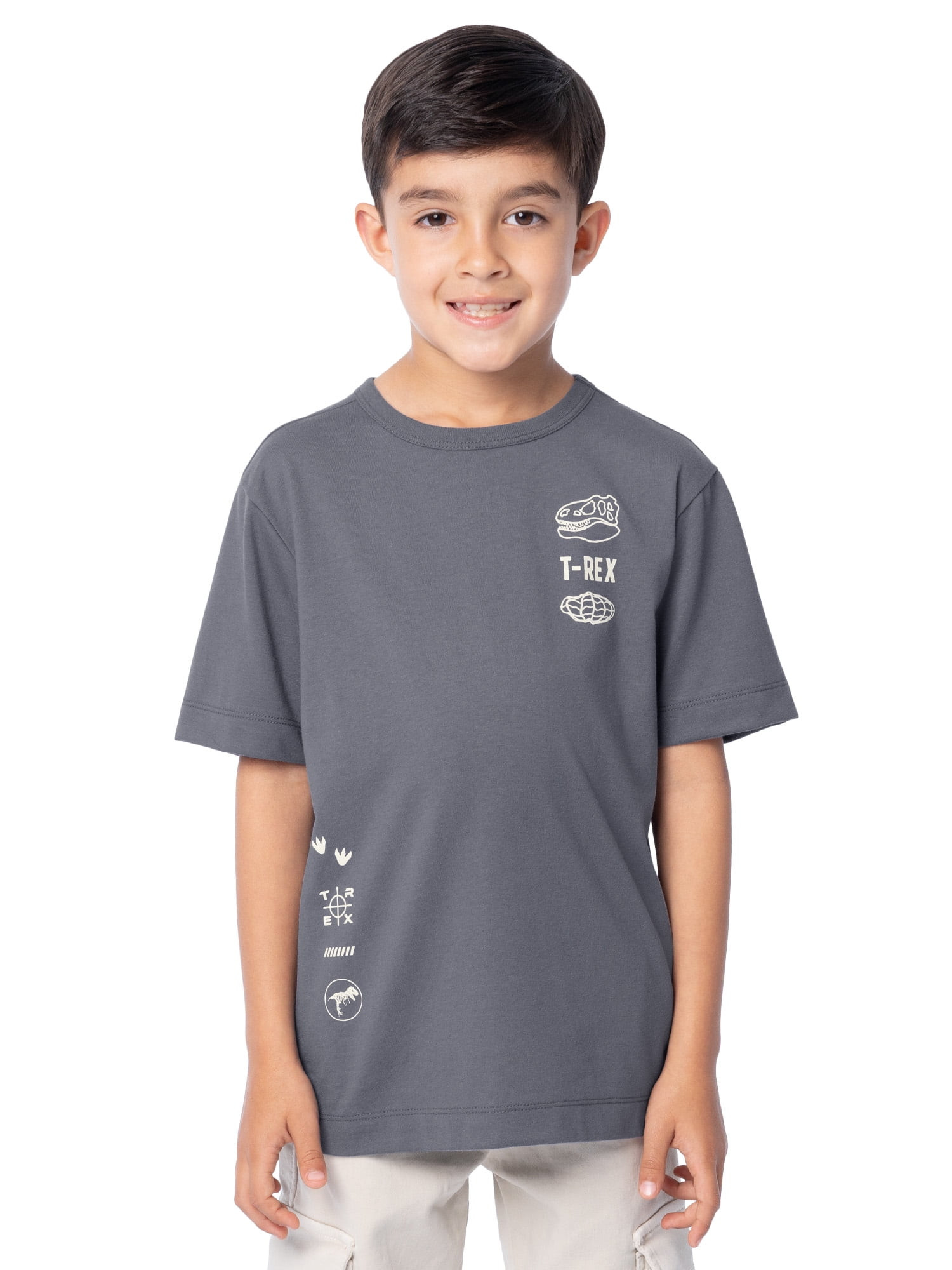 Wonder Nation Boy's Short Sleeve Elevated Graphic T-Shirt 2-Pack, Sizes 4-18 | Walmart (US)