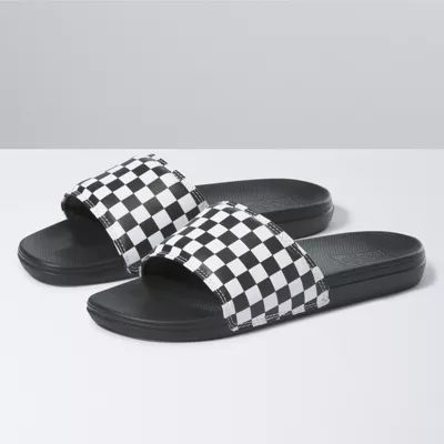 Checkerboard La Costa Slide-On | Shop Sandals At Vans | Vans (US)
