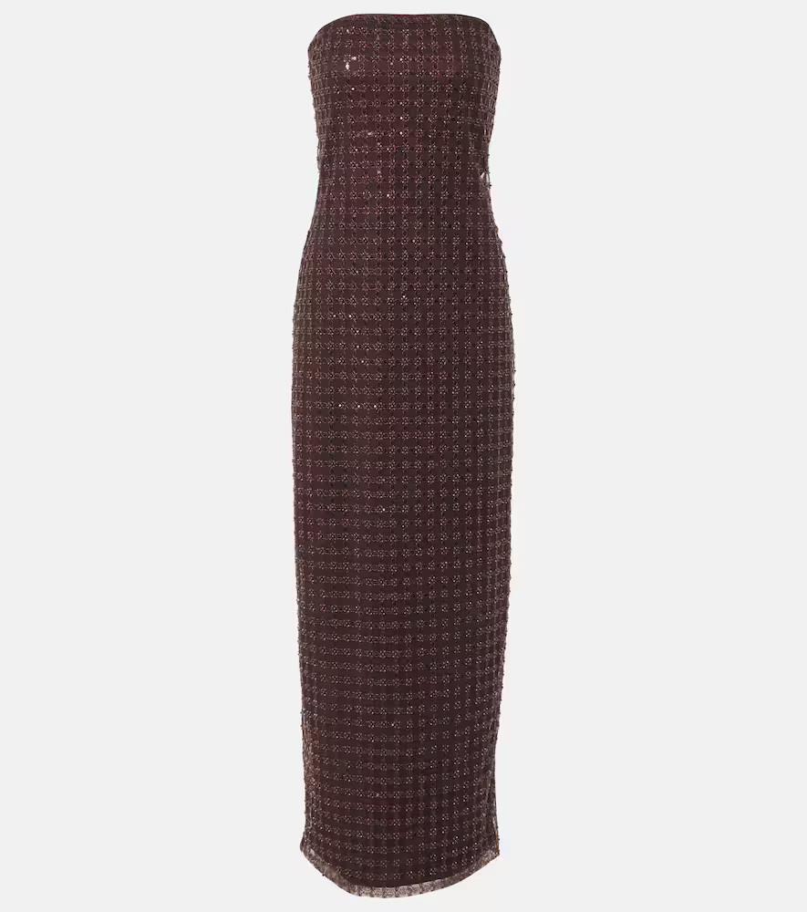 Rotate Beaded strapless maxi dress | Mytheresa (US/CA)
