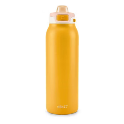 Ello Pop and Fill 32oz Stainless Steel Water Bottle Golden Glow Orange | Target