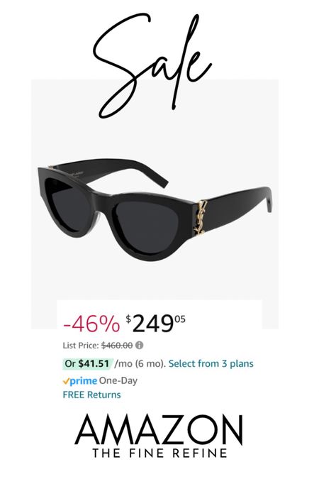 These Saint Laurent classic sunglasses are on a MAJOR sale on Amazon.  They’re usually over $450 at retailers. 

#LTKtravel #LTKsalealert #LTKGiftGuide