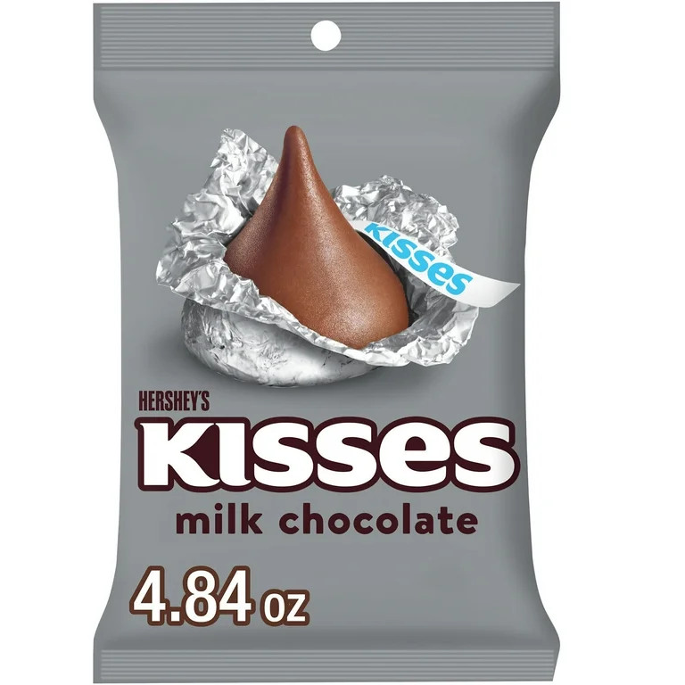 Hershey's Kisses Milk Chocolate Candy, Bag 4.84 oz | Walmart (US)