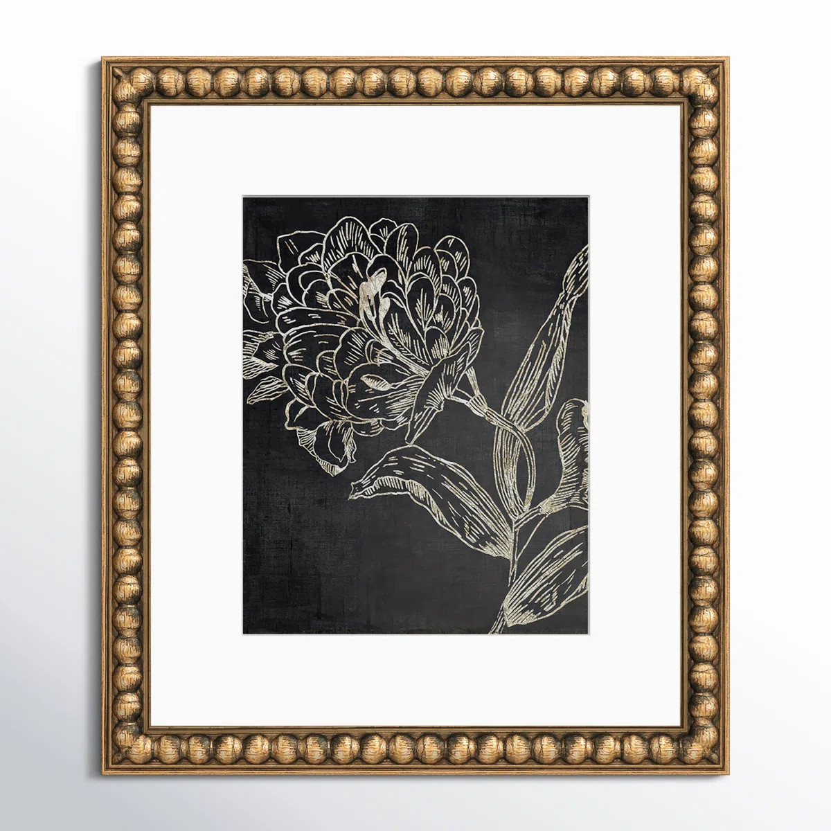 Clarendon Golden Flower Folklore II by Asia Jensen - Picture Frame Graphic Art | Wayfair North America