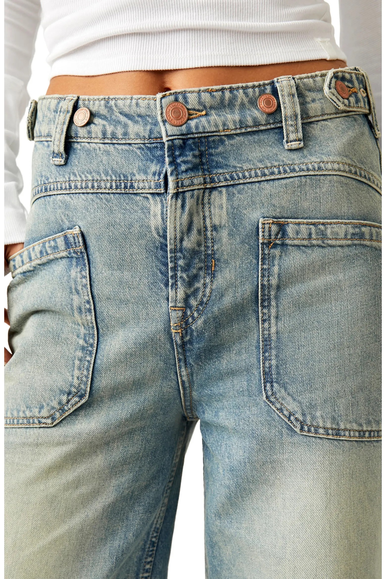 We the Free Palmer Cuffed Baggy Jeans (Women) | Nordstrom | Nordstrom