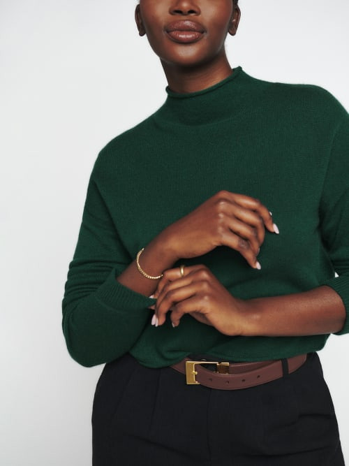 Cropped Cashmere Turtle | Reformation (Global)