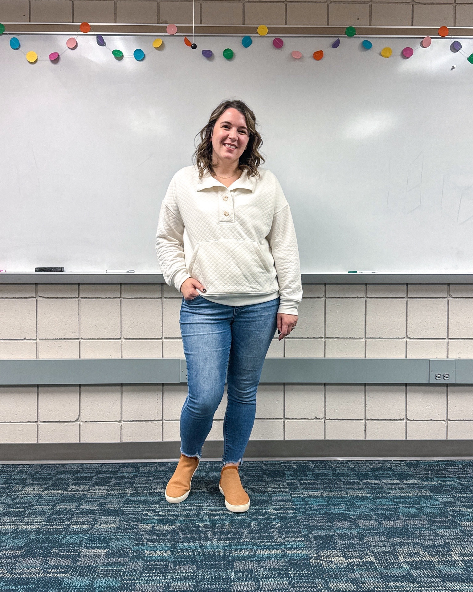 A pajama top or a cozy sweatshirt? How about both? This cream quilted sweatshirt is part of a $25 pajama set. 

It comes in a couple other colors including pink! I’m in a large  

#LTKfindsunder50 #LTKGiftGuide #LTKmidsize