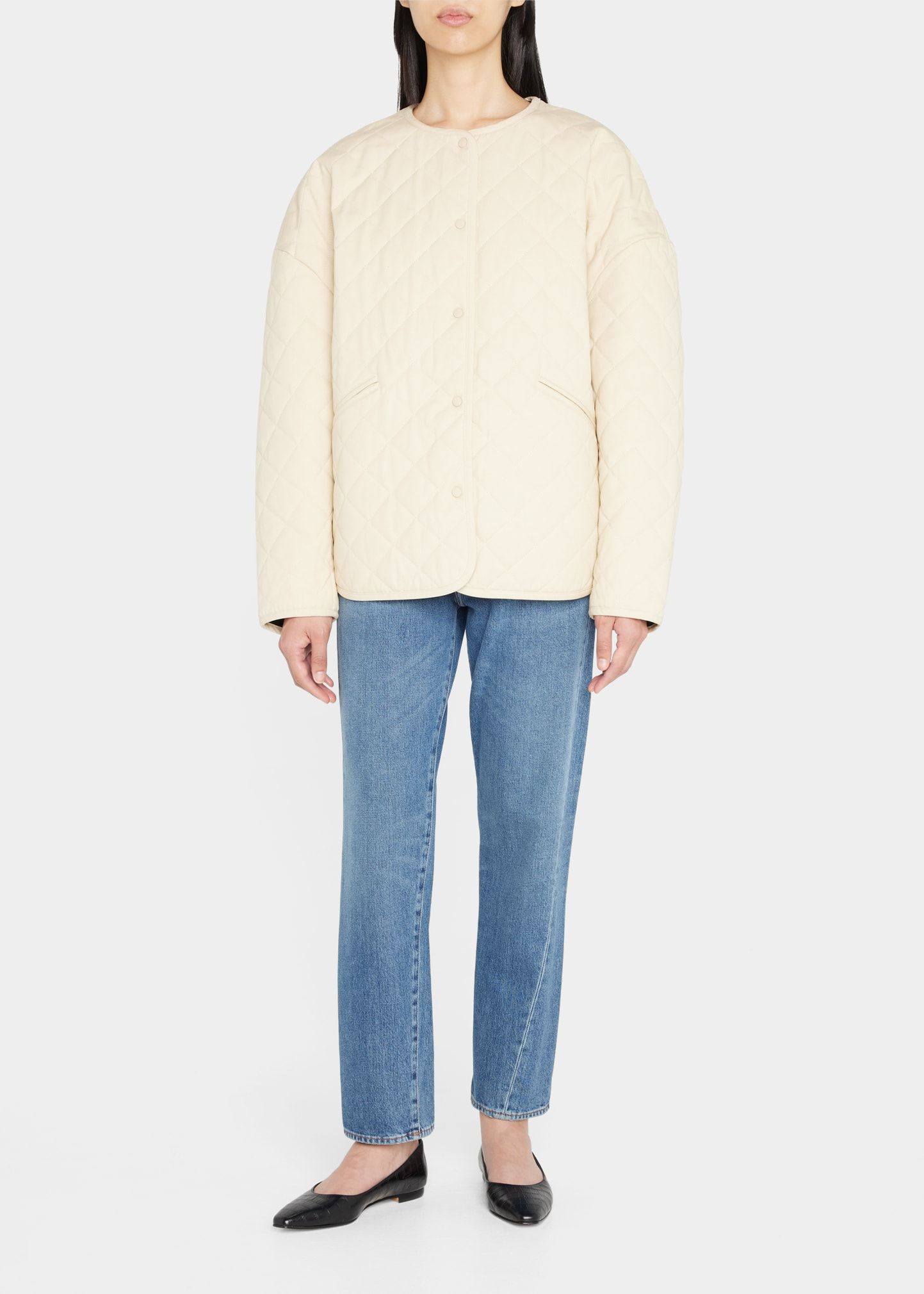 Quilted Oversize Canvas Jacket | Bergdorf Goodman