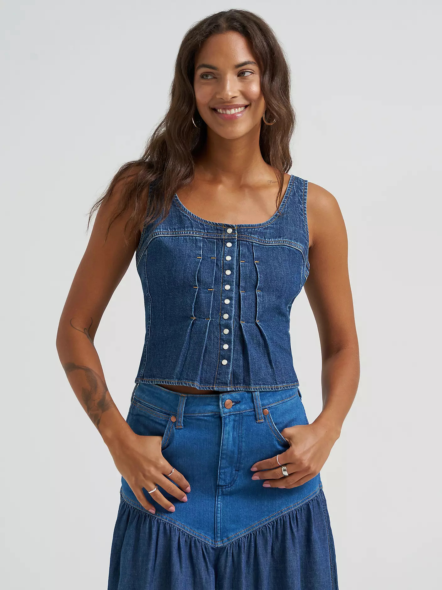 Women's Pleated Corset Top | Wrangler
