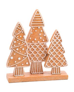 13in Resin Cookie Christmas Trees Decor | TJ Maxx