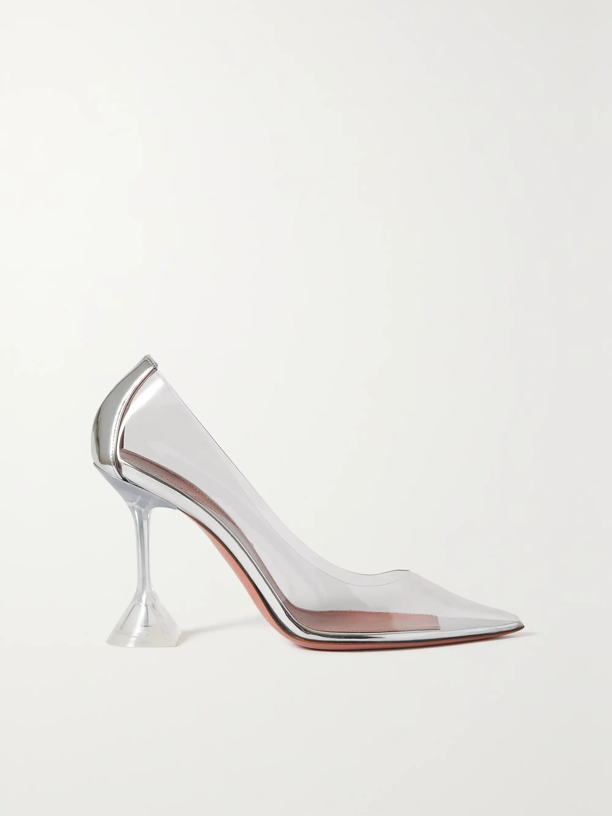 Ami PVC and metallic leather pumps | NET-A-PORTER (US)