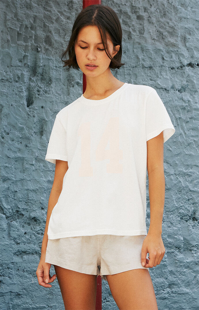 John Galt Women's White 14 T-Shirt | PacSun