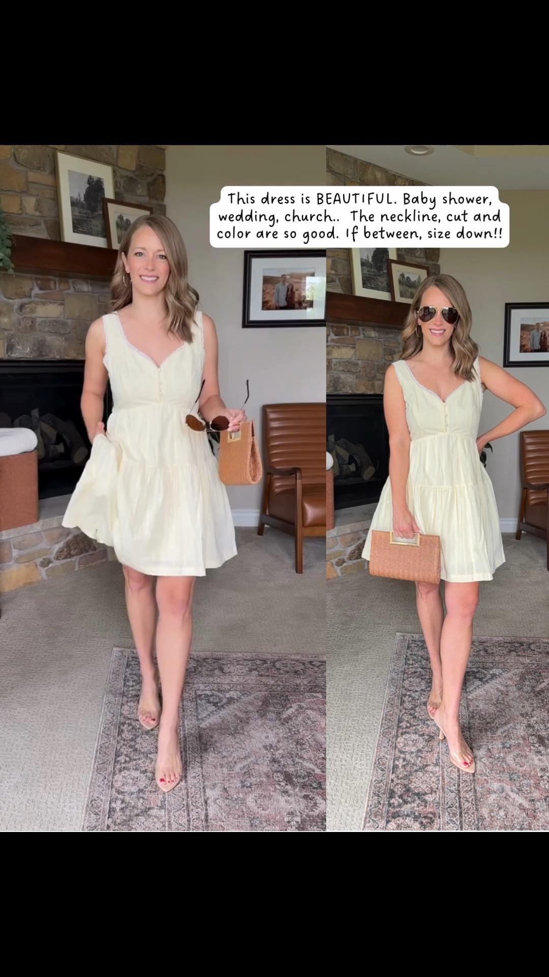This dress is beautiful!! Size down one. I’m in a small and wish I had an XS! It’s a tad big.

#LTKSeasonal #LTKootd
