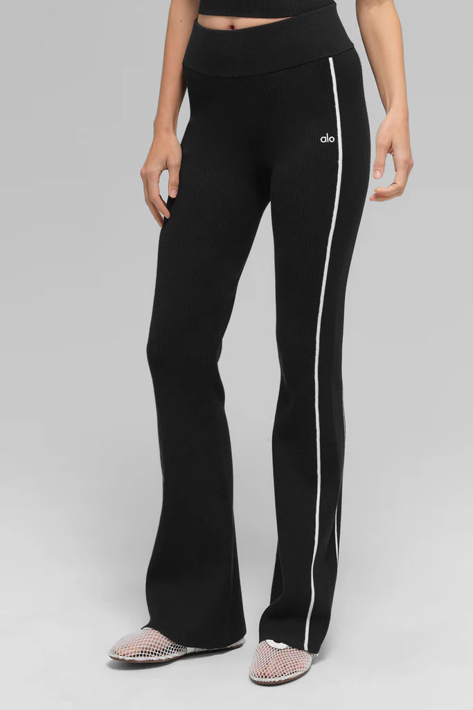 Ribbed Sweater Knit Highline Flare Pant | Alo Yoga (US)