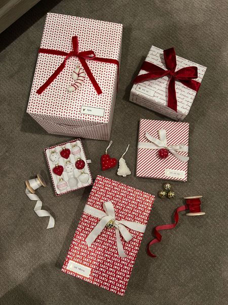 our presents are turning out so cute! I LOVE wrapping gifts 🎁✨🎅🏻 

christmas wrapping paper, target, gifts, gift ideas, holiday traditions, red ribbon, christmas ornaments 

#LTKSeasonal #LTKHoliday #LTKGiftGuide