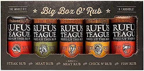 Rufus Teague - Big Box O' Rub Variety Pack - Premium BBQ Rub - 5 Bottles | Amazon (US)