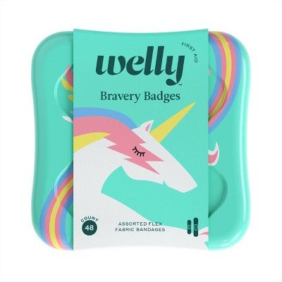 Welly Assorted Rainbow and Unicorn Flex Fabric Bandages - 48ct | Target