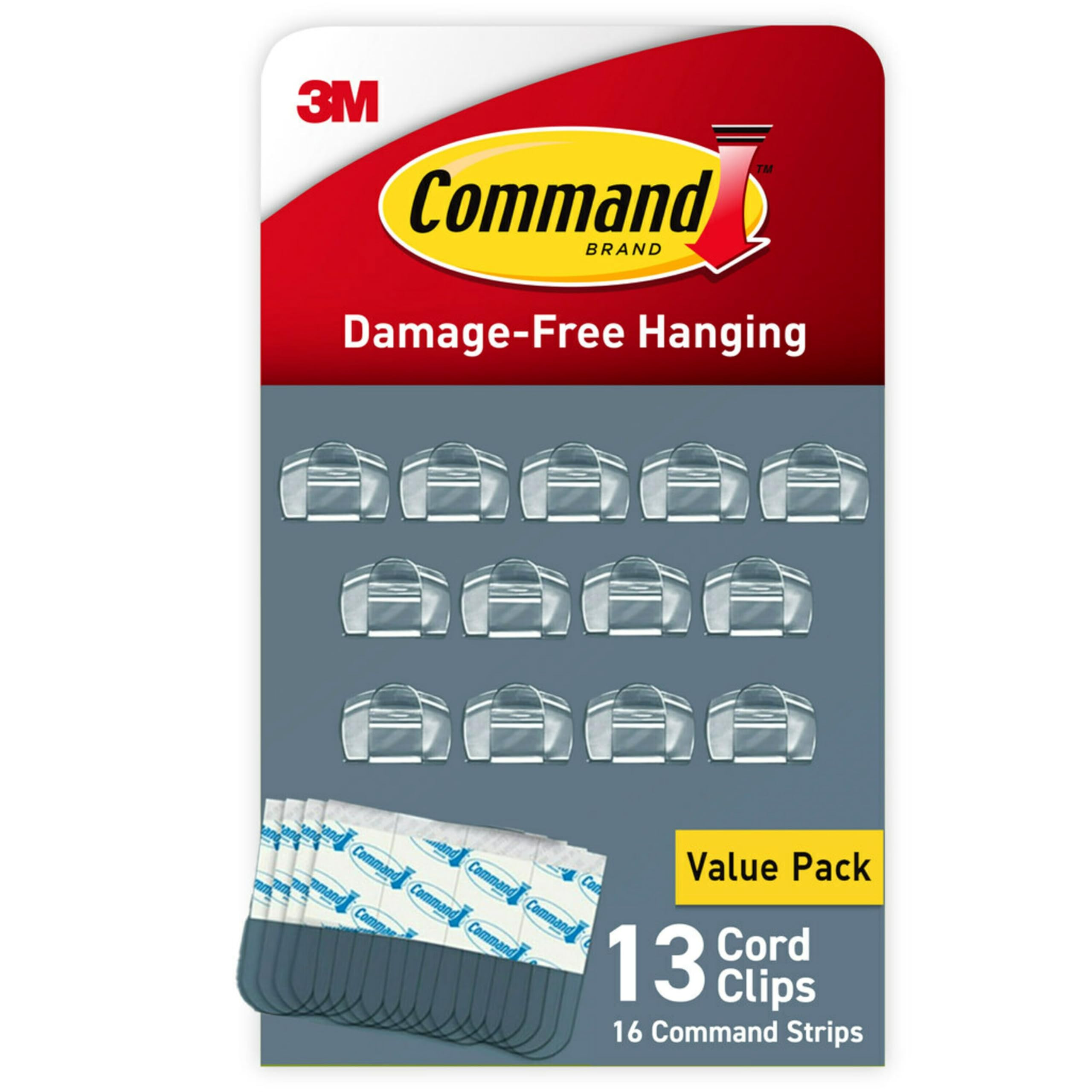 Command Round Cord Clips, Damage Free Hanging Cable Clips, No Tools Wall Clips for Hanging Electr... | Amazon (US)