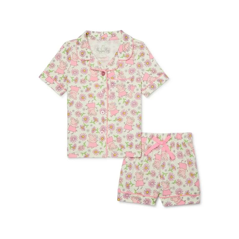 Toddler Girl Character Super Soft Pajama Coat Set, Sizes 2T-5T | Walmart (US)