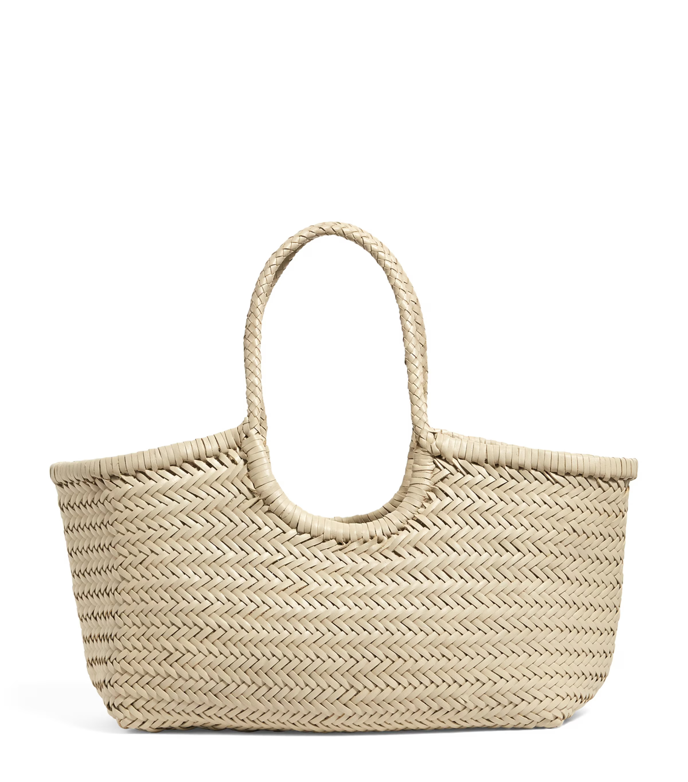 Dragon Diffusion Large Leather Woven Nantucket Tote Bag | Harrods