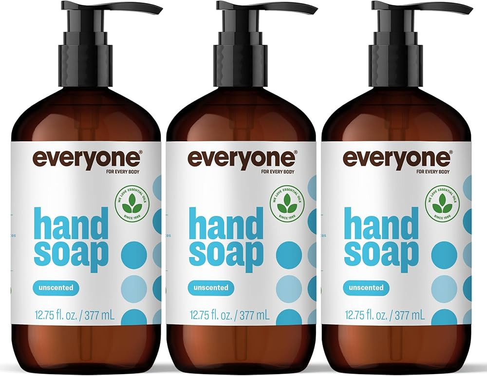 Everyone Liquid Hand Soap, 12.75 Ounce (Pack of 3), Unscented, for kitchen and bathroom | Amazon (US)
