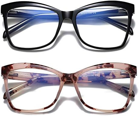 Cat Eye Blue Light Blocking Glasses for Women Non-Prescription Clear Lens TR 90 Fake Glasses Fram... | Amazon (US)