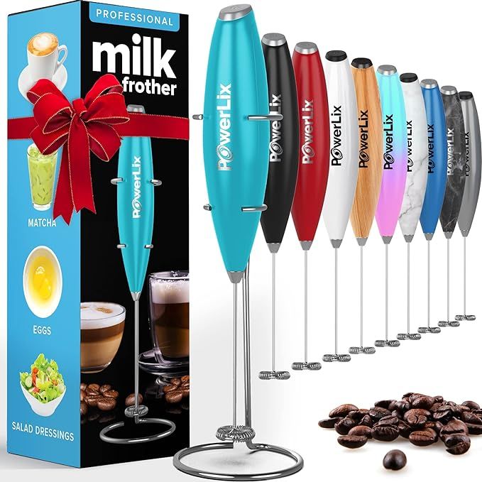 PowerLix Milk Frother Handheld Battery Operated Electric Whisk Beater Foam Maker For Coffee, Latt... | Amazon (US)