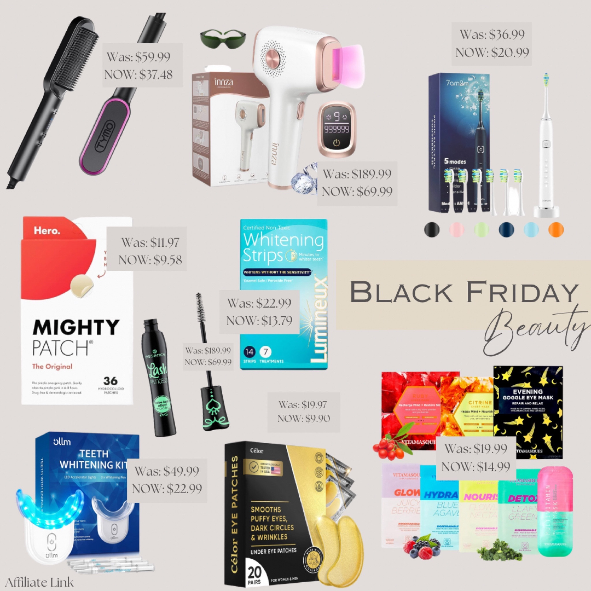 Cyber Monday deals! 

Pimple patch, te we g whitening kit, eye patches, face mask, laser hair, hair straightener, Black Friday deals, Amazon, Amazon deals, Lighting deals 

#LTKCyberWeek #LTKbeauty #LTKGiftGuide