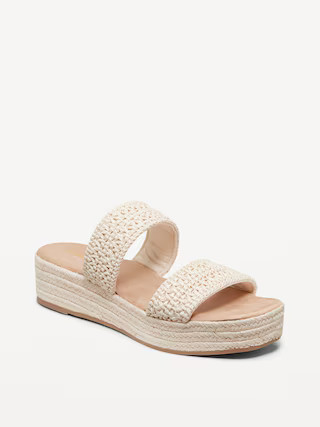 Double-Strap Espadrille Sandals | Old Navy (US)