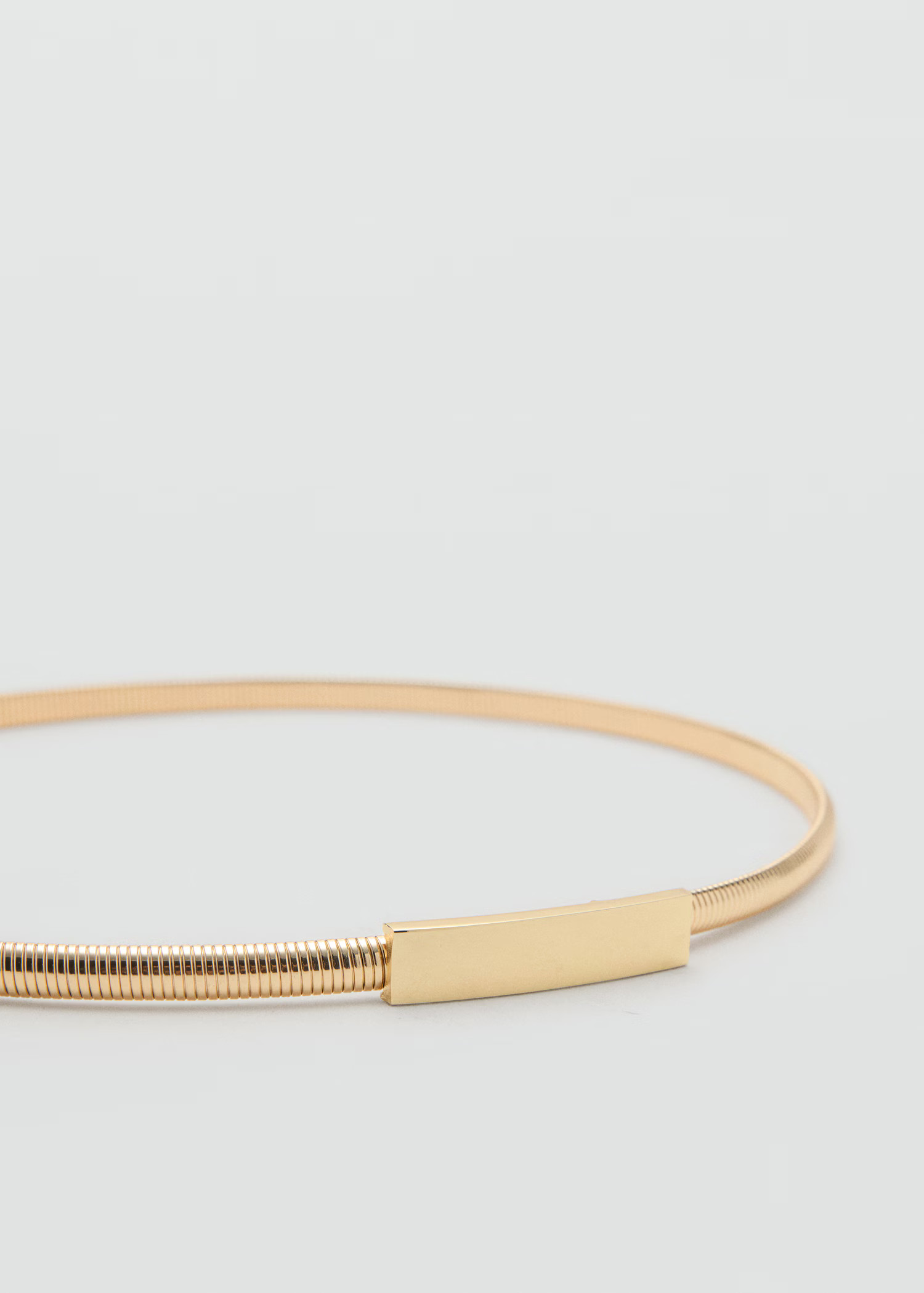 Skinny metal belt | Mango (US/MX/AU)